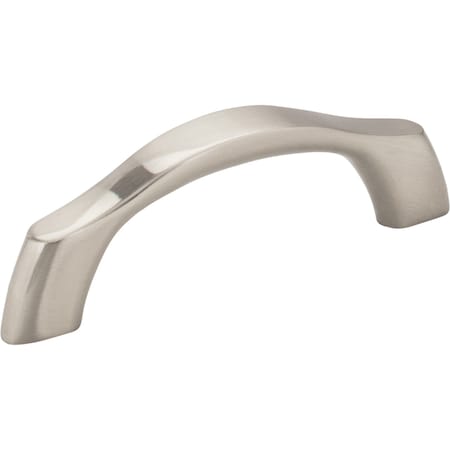 Elements 3" Center-to-Center Satin Nickel Aiden Cabinet Pull 993-3SN